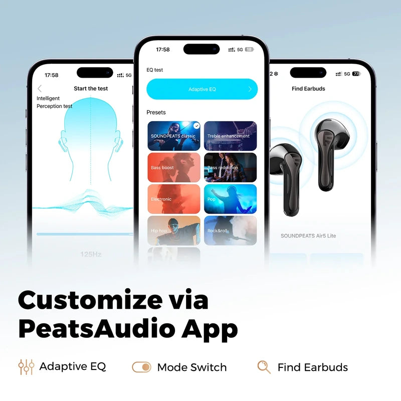 Soundpeats Air5 Lite Semi-in-ear Wireless Airpods Soundpeats.pk