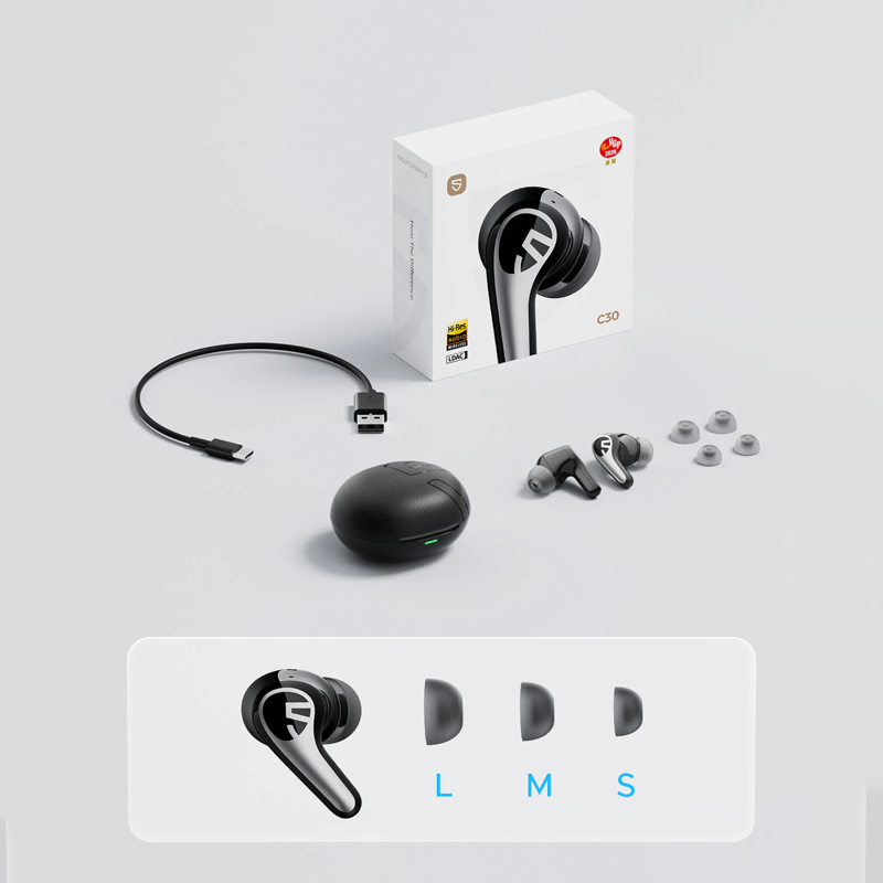 Soundpeats C30 Hybrid ANC Wireless Earbuds Soundpeats.pk