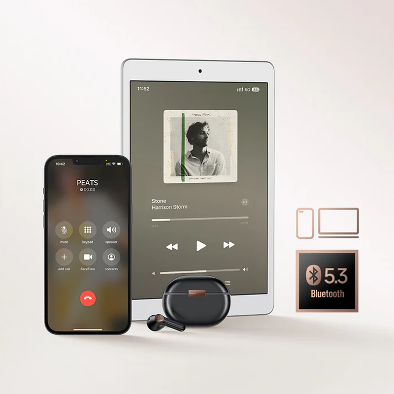 Soundpeats Air4 Pro - Black | Gaming ANC Hybrid Airpods | Soundpeats.pk