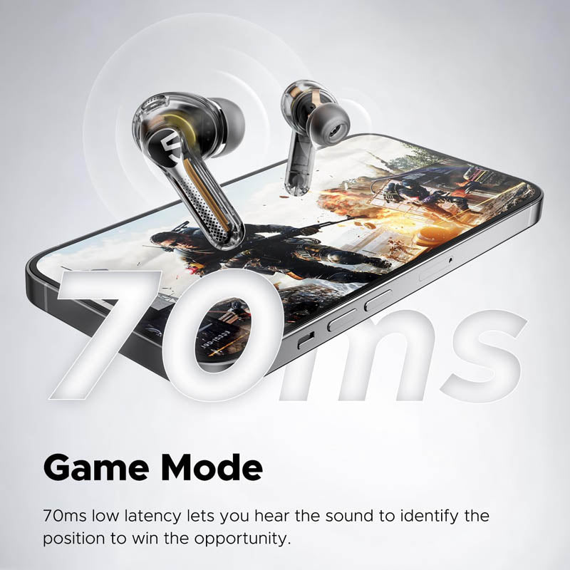 Soundpeats Capsule 3 Pro Best ANC Hybrid Earbuds – Transparent Edition Black | Soundpeats.pk