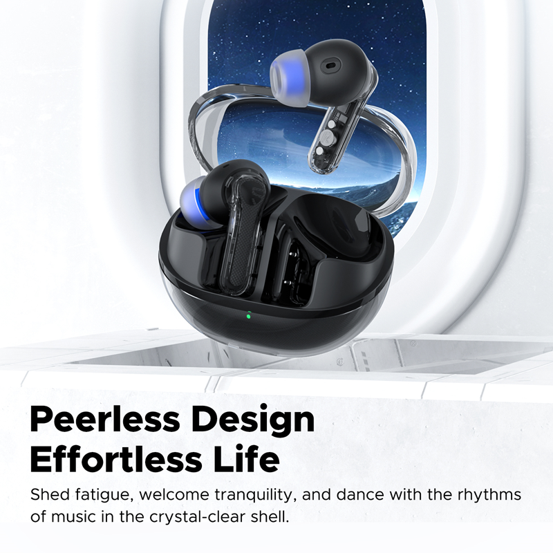Soundpeats Clear True Wireless Earbuds - Black | Soundpeats.pk