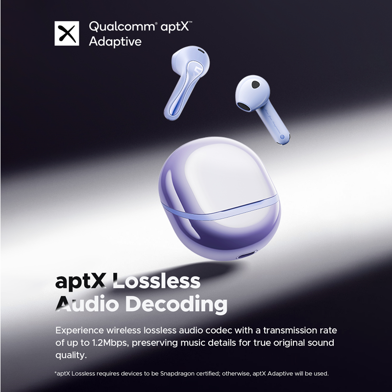 Soundpeats Air5 Wireless Airpods - Purple Soundpeats.pk