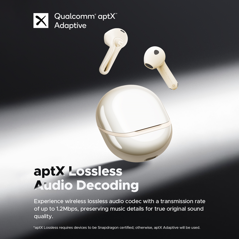 Soundpeats Air5 Wireless Airpods - Beige Soundpeats.pk