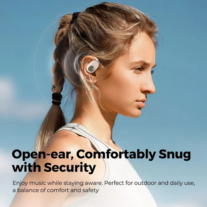 Soundpeats Gofree 2+ Wireless Open Ear Earphone - Beige Soundpeats.pk