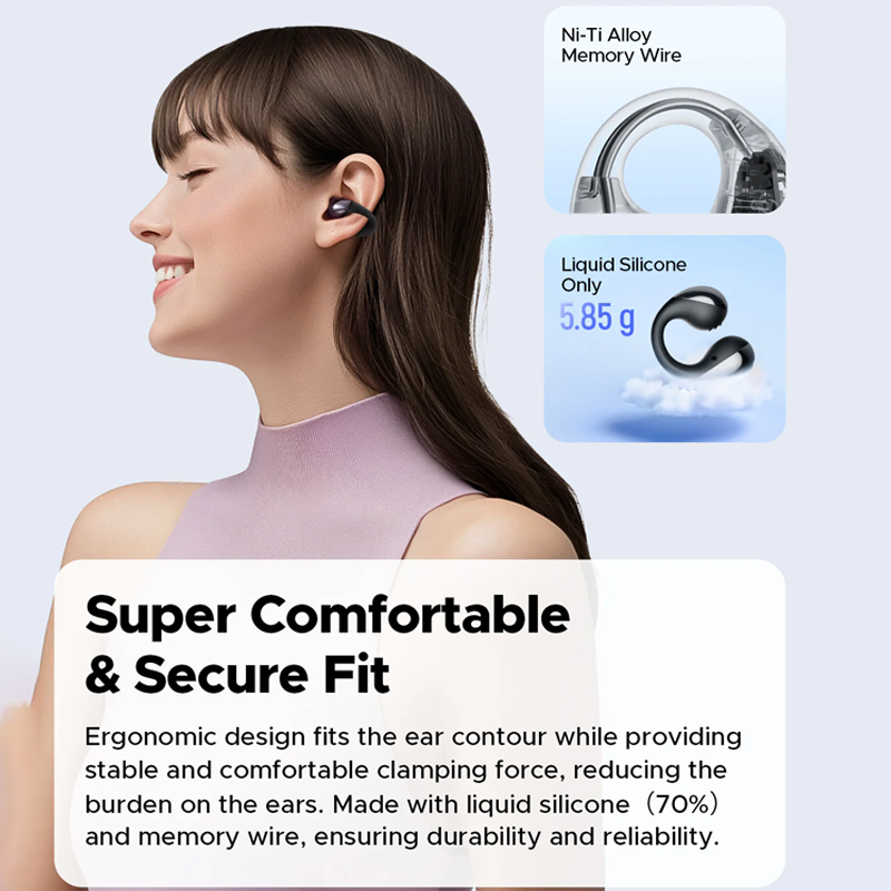 Soundpeats Open-ear Clip-on Earbuds PearlClip Pro