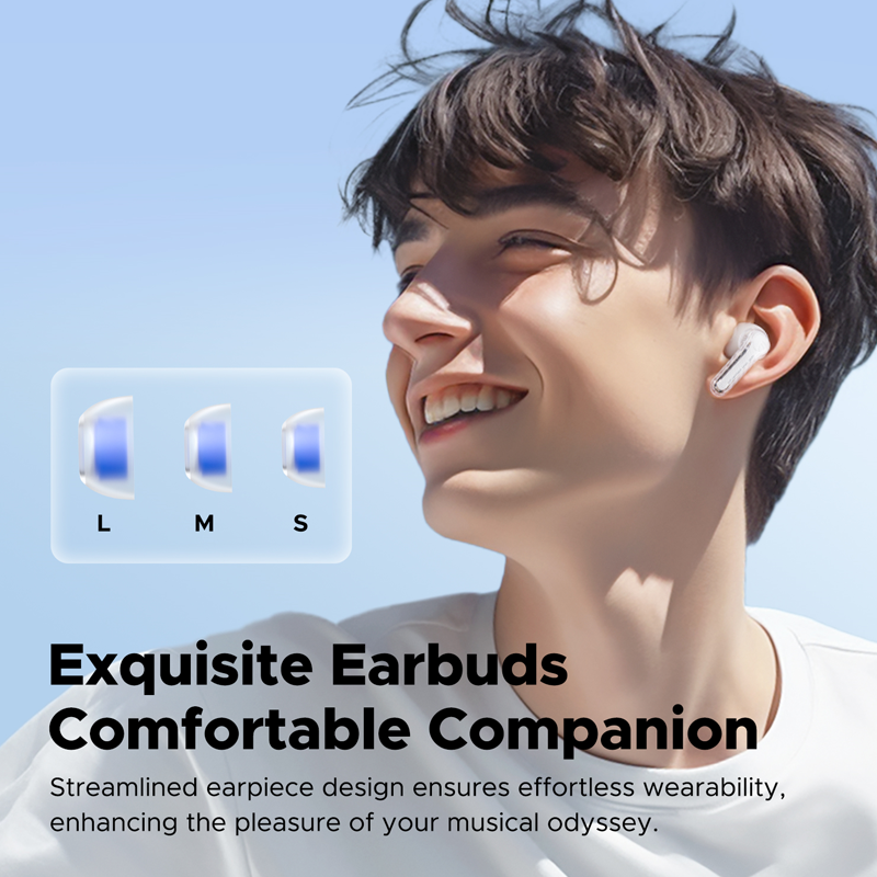 Soundpeats Clear True Wireless Earbuds - White Soundpeats