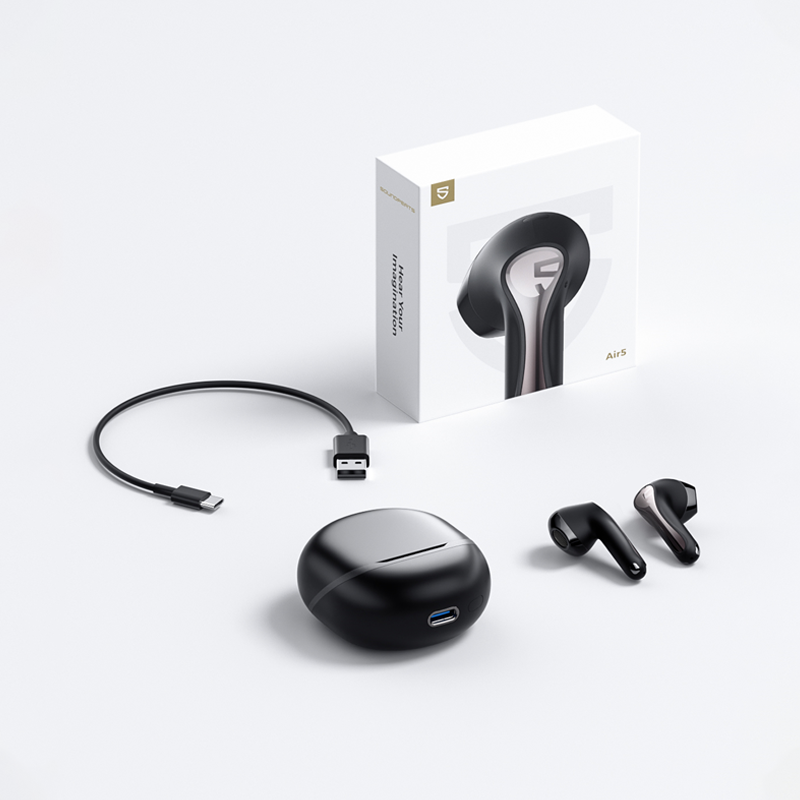 Soundpeats Air5 Wireless Airpods - Black Soundpeats.pk