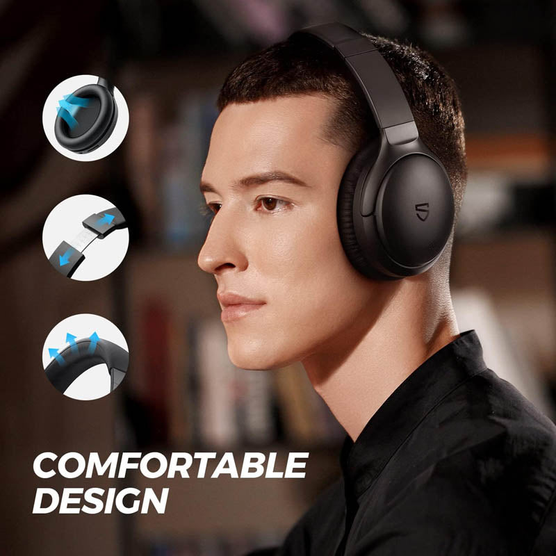 Soundpeats A6 earphones, ANC (black) - Accessories - Headphones