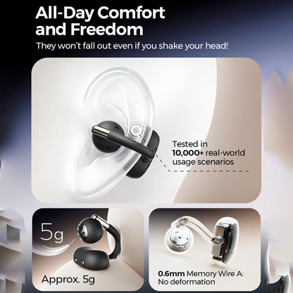 Soundpeats Clip 1 Open-Ear Clip-On Earphones Soundpeats.pk