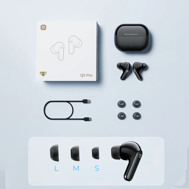 Soundpeats Q3 Pro ANC Wireless Earbuds Soundpeats.pk