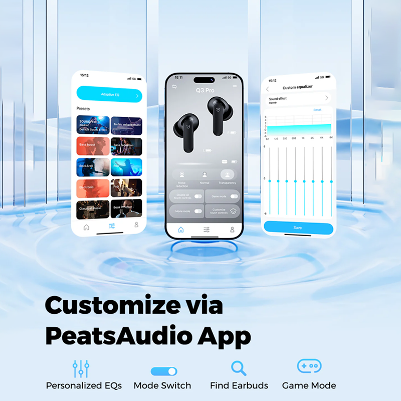 Soundpeats Q3 Pro ANC Wireless Earbuds Soundpeats.pk