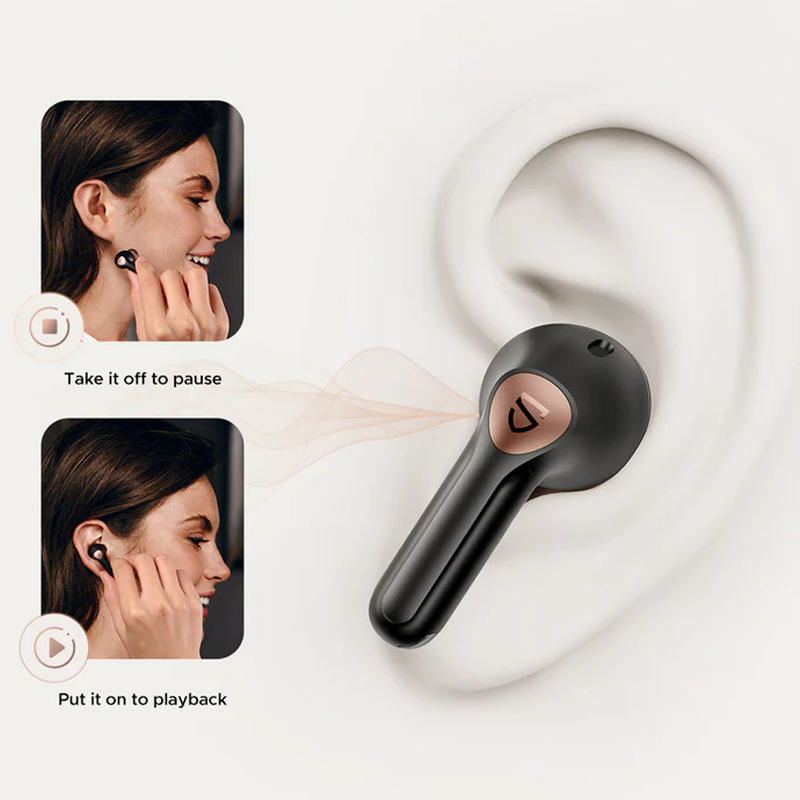 Soundpeats Air4 Pro - Black | Gaming ANC Hybrid Airpods | Soundpeats.pk