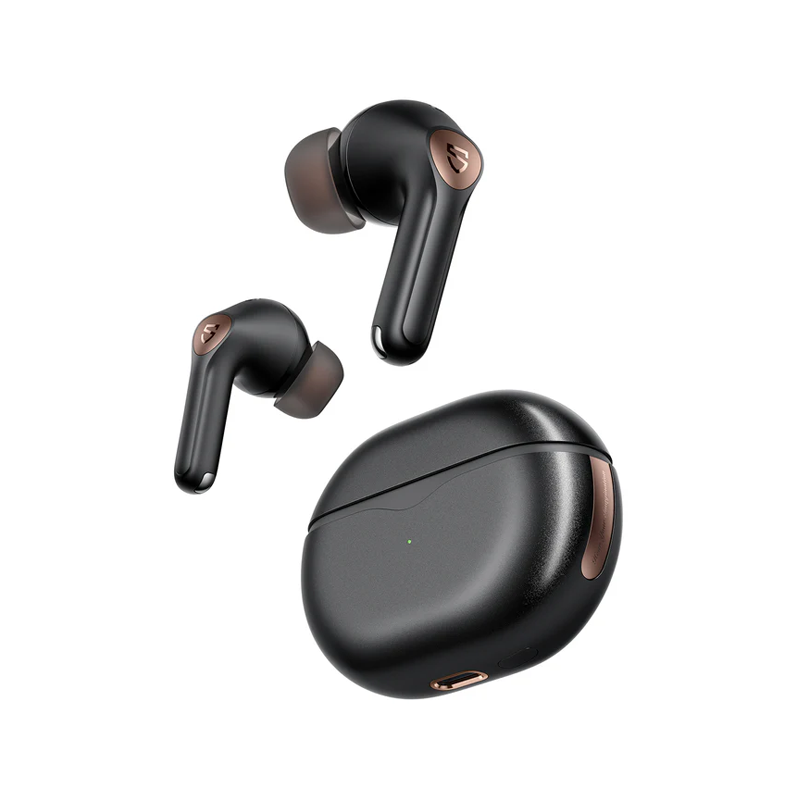 Soundpeats Air4 Pro - Black | Gaming ANC Hybrid Airpods | Soundpeats.pk