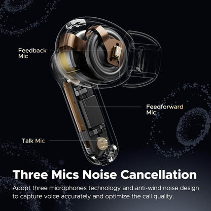 Soundpeats Capsule 3 Pro Best ANC Hybrid Earbuds – Transparent Edition White | Soundpeats.pk