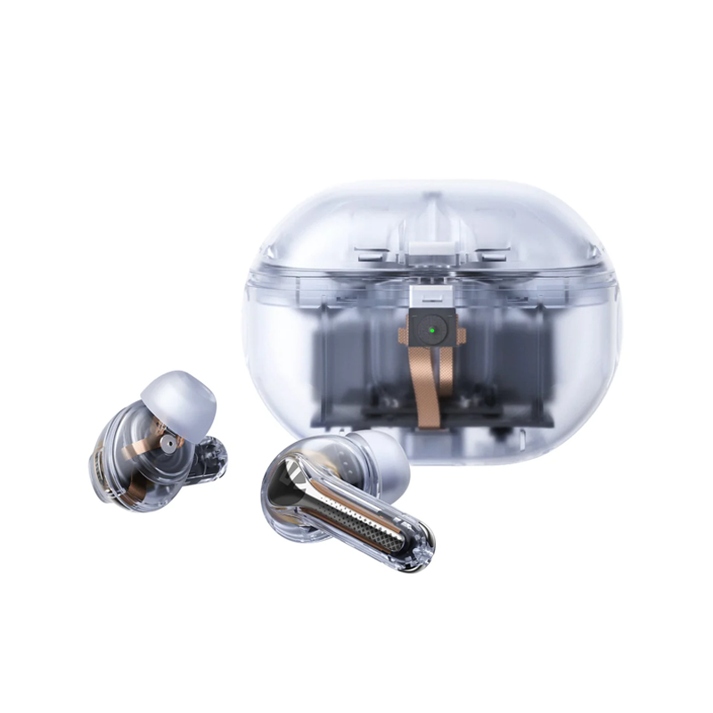 CAPSULE 3 PRO SOUNDPEATS - ULTRA ROBOTIC TRANSPARENT WHITE ANC HYBRID EARBUDS Soundpeats