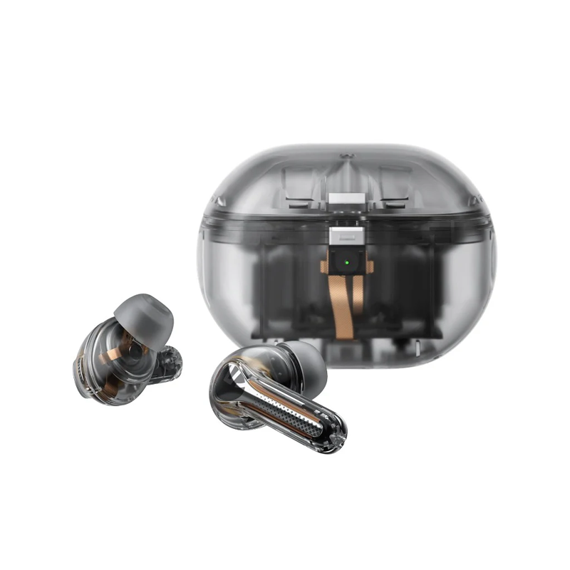 CAPSULE 3 PRO SOUNDPEATS - ULTRA ROBOTIC TRANSPARENT BLACK ANC HYBRID EARBUDS Soundpeats